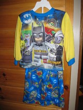 NEW Boys Toddler LEGO Batman Pajama PJ's nightwear shirt pant Set Size 2T