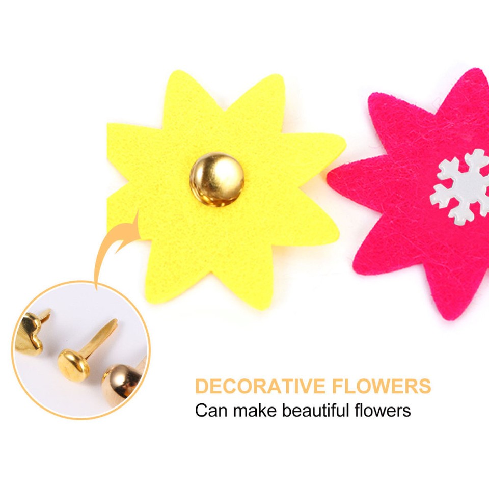 200 Stück Mini Brads In Gold - Perfekt Für Scrapbooking & Bastelprojekte