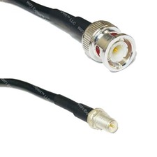 LMR195 Silver BNC MALE to RP-SMA FEMALE Coax RF Cable USA Lot