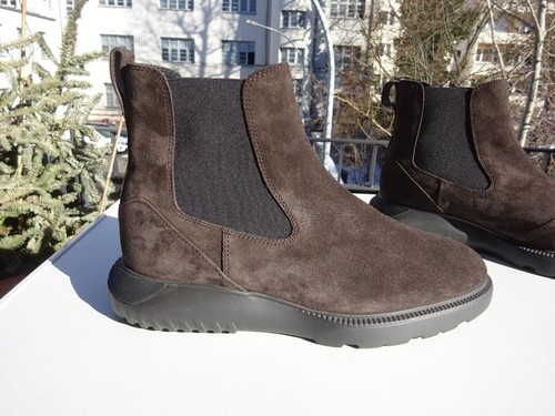 Scarpe da donna Hogan by TOD'S TODS stivali Chelsea pelle marrone Italia taglia 38 (UK5) nuove - Foto 3 di 17