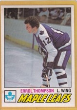 1977-78 O PEE CHEE HOCKEY ERROL THOMPSON #293 MAPLE LEAFS EXMT *A9645