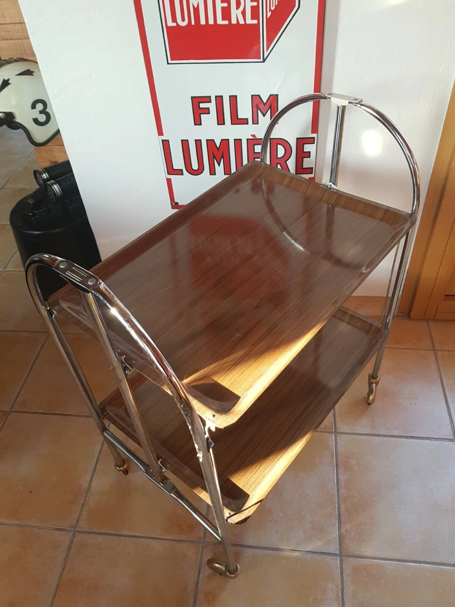 Desserte roulante vintage d'occasion - Ameublement