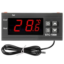 DC 12V 10A LED Digital Temperature Controller Thermostat 2 Relay Output NTC 10K