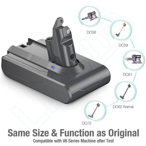 New For Dyson V6 Animal 21.6V LI-ION Battery DC58 DC59 DC61 DC62 SV04 SV03 USA - Picture 2 of 6