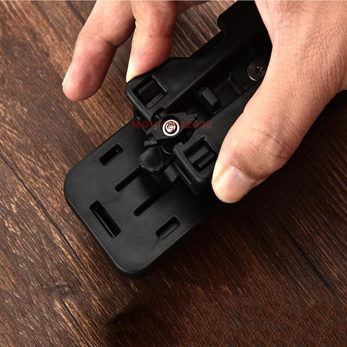 360' Rotation Retractable Baton Case Holster Black Holder Telescopic Holster New - Picture 4 of 12