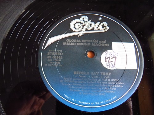 Gloria Estefan And Miami Sound Machine – Betcha Say That Epic 1987 Vinile 12" - Imagen 4 de 5