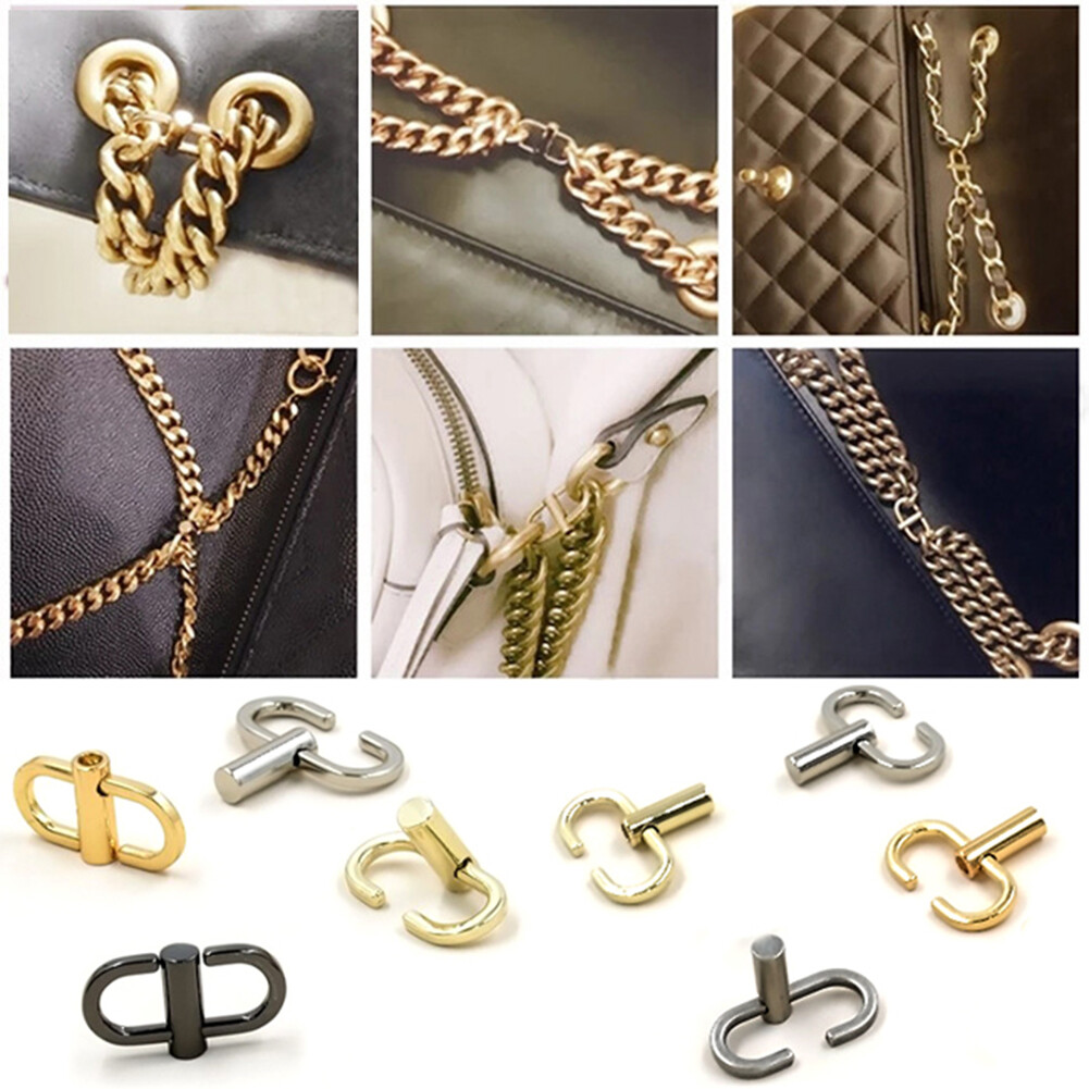 Adjustable Metal Buckle Bag Chain Shoulder Crossbody Bags Hook Accessories