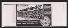 ASCHAFFENBURG, Werbung 1935, Wagner & Neher Fahrrad-Ständer