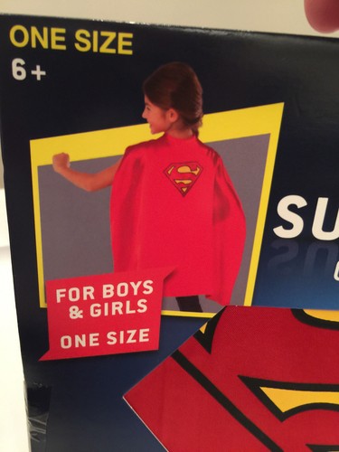 Capa de Superhéroe Talla Única DC Comics Elige Superman o Supergirl Disfraz de Rubí - Imagen 8 de 30