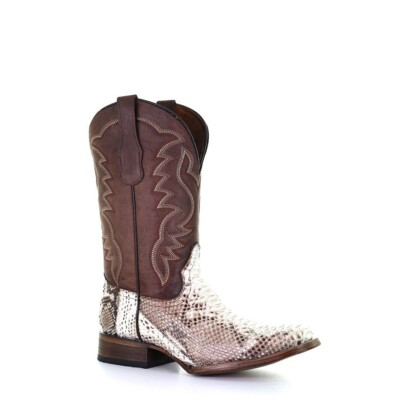 Circle G by Corral  Men's Python and Brown Square Toe Boots L5740