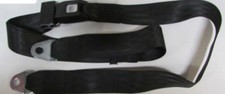 2 Point Seat Belt Black Universal Fit Replacement Lap Seatbelt Black 60 In