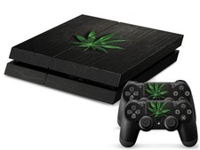 Sony PS4 PLAYSTATION 4 Skin Design Sticker Protector Set - Cannabis 6 Motif
