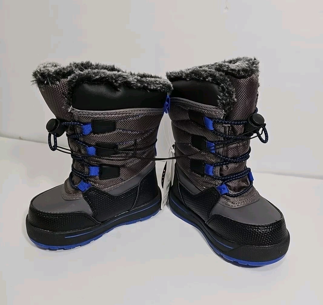 Wonder Nation Toddler Boys Size 6 Winter Boots Waterproof Temperature Rated