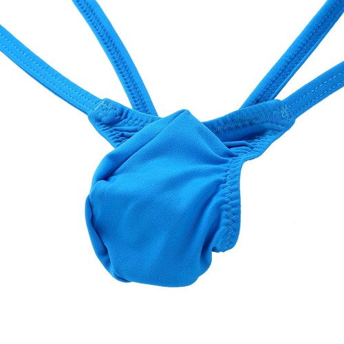 Sex Men's Ultra-thin Ice Silk Briefs Thong Low Rise Bikini G-string Underwear AU - Picture 10 of 32