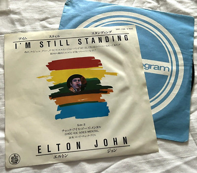 ELTON JOHN I'm Still Standing Choc Ice Goes Mental Japan 1983  45 Record
