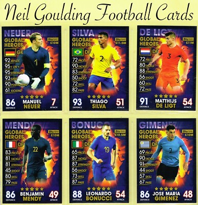 Topps MATCH ATTAX 101 2018-2019   MEGADIN   Fußballkarten #GH1 bis GH15
