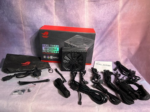 ASUS Rog Thor 850W Platinum Gaming Power Supply RGB/OLED Power Display Black - Picture 3 of 14