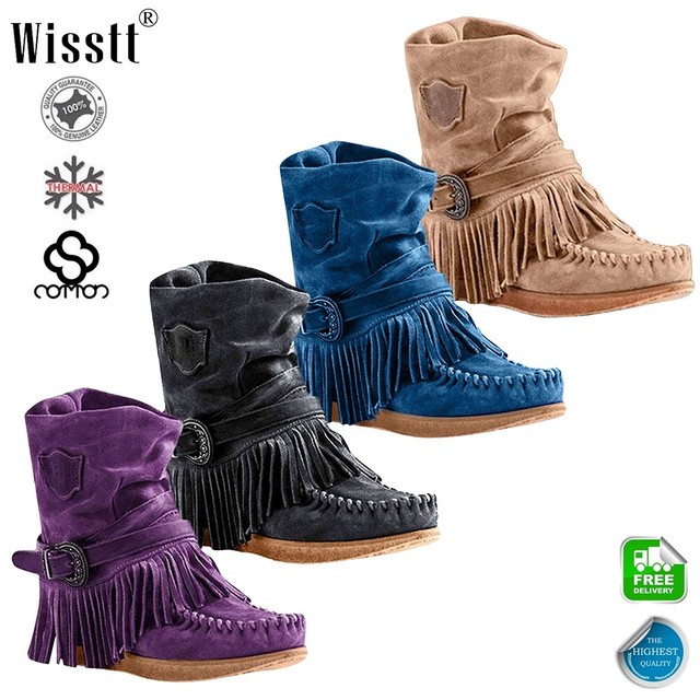 ladies purple ankle boots