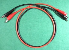 24"L Jumper Leads w/ Mueller BU-30BL  A-Clips & #32 Insulators w/ Silicone cable