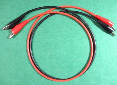 24''L Jumper Leads w/ Mueller BU-30BL  A-Clips & #32 Insulators w/ Silicone cable