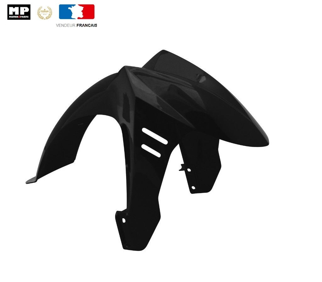 Garde boue avant Peugeot Ludix 14 pouces en coloris noir brillant
