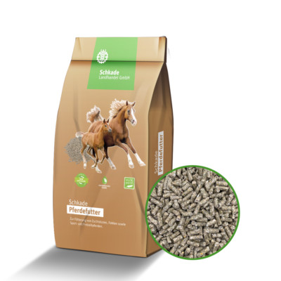 Pferdefutter Hofmischung Luzerne (getreidefrei), 5 mm pelletiert, 25 kg