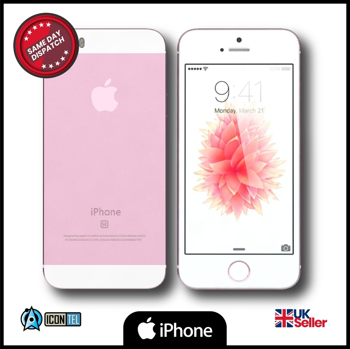 iPhone - 【B】iPhone SE/32GB/356604081051707 Apple iPhone SE 32GB Factory Unlocked Rose Gold (Renewed