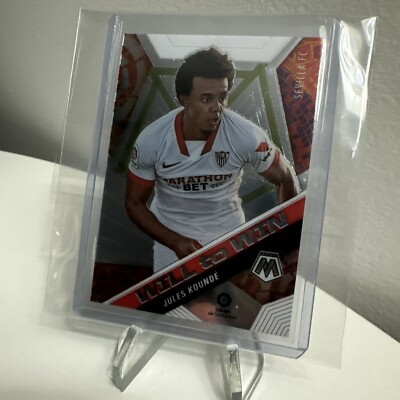 2020 Panini Mosaic LaLiga #23 Jules Kounde Will To Win Mosaic Soccer Card