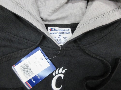 ¡NUEVO! SUDADERA CON CAPUCHA DE ALGODÓN CAMPEÓN CINCINNATI BEARCATS X-LARGE, XL - Imagen 4 de 5