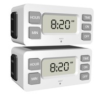Stanley 38425 Timermax Digislim Polarized 1-outlet Digital Bar Timer 2-pack Stanley 38425 Timermax Digislim Polarized 1-outlet Digital Bar Timer 2-pack