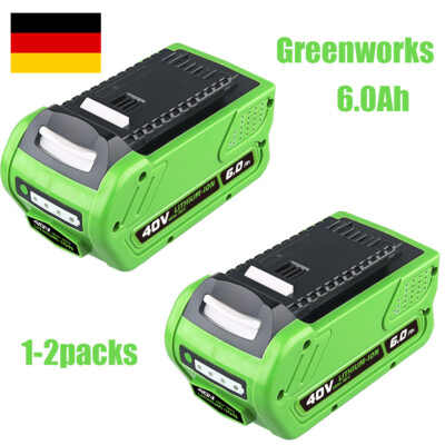 1/2pack 6.0Ah Lithium-Ion Battery Replacement Für Greenworks 40V 29462 Battery