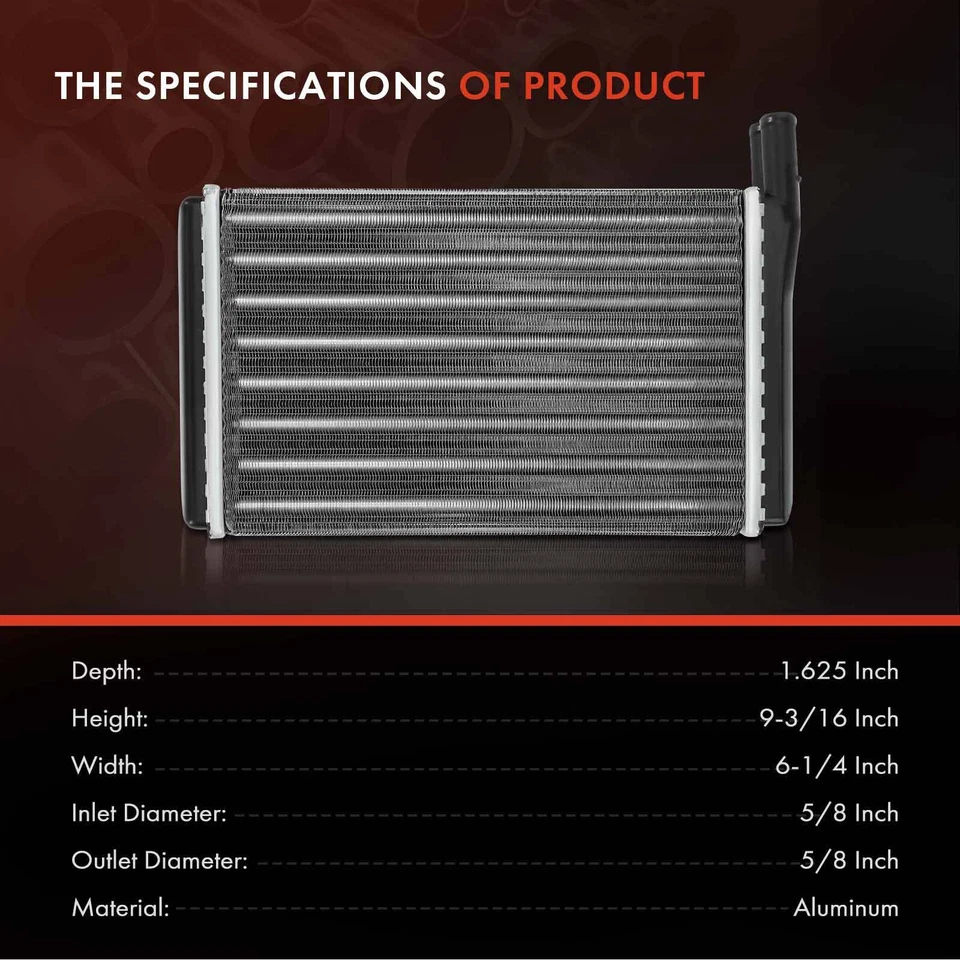 AC HVAC Heater Core for Audi 100 Series Coupe VW Cabriolet Dasher Jetta Quantum Foto 3 de 4