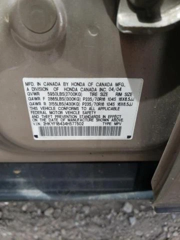 2004 Honda Pilot Right Door Mirror Brown OEM 327806 - Used, 219K Miles - Image 3 of 4