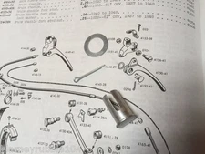 Harley Knucklehead UL WLA 1941-48 Hand Brake Lever Cable Bushing OEM# 4152-41