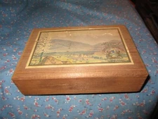 Vintage Wood Box Lyons' California Glace Fruits l Pound (empty) 7 3/4 x 5 3/16"