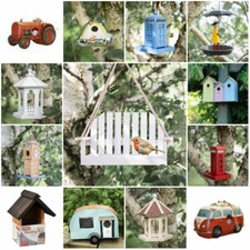 Traditional Novelty Hanging Bird Nesting Box Nest Boxes House Small Garden Birds