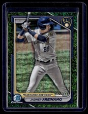 2024 Bowman Chrome Prospects Green Grass Jadher Areinamo /99 #BCP-2