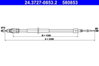 Handbremsseil Citroen T. Berlingo 08- Le/Pr