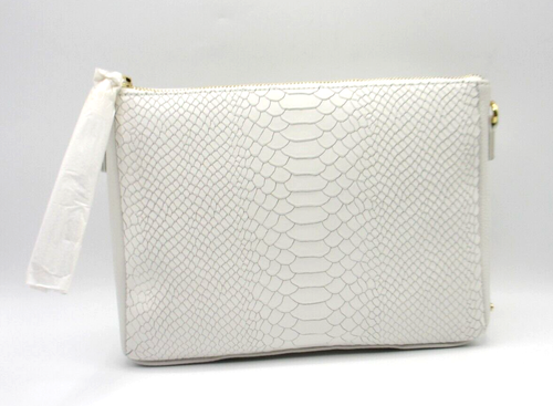 GiGi New York Hailey Leder Umhängetasche Python geprägt Neu mit Etikett weiß Liste 275 $ - Bild 4 von 15