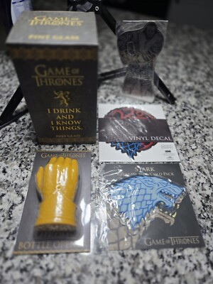 Culturefly Game of Thrones Licensed Lot Decals Two Bottle Openers Cup Ice Pack 