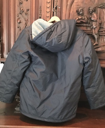 Gymboree Navy Size 10 Large Puffer Hooded zip Up Jacket Pockets Winter Snow - Picture 12 of 12