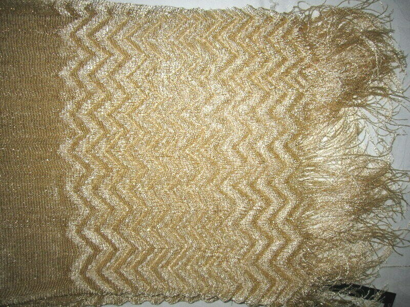 NWT Kendall & James Fashion Kimono Metallic Net Gold Wrap NWT Kendall & James Fashion Kimono Metallic Net Gold Wrap