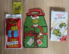 McDonalds 2025 Adult Holiday Grinch Meal UNOPENED Socks w Box Flavor Packet