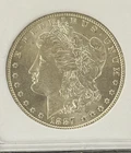 NNC 1887-0 MORGAN SILVER DOLLAR ( NATIONAL NUMISMATIC CERT.)!