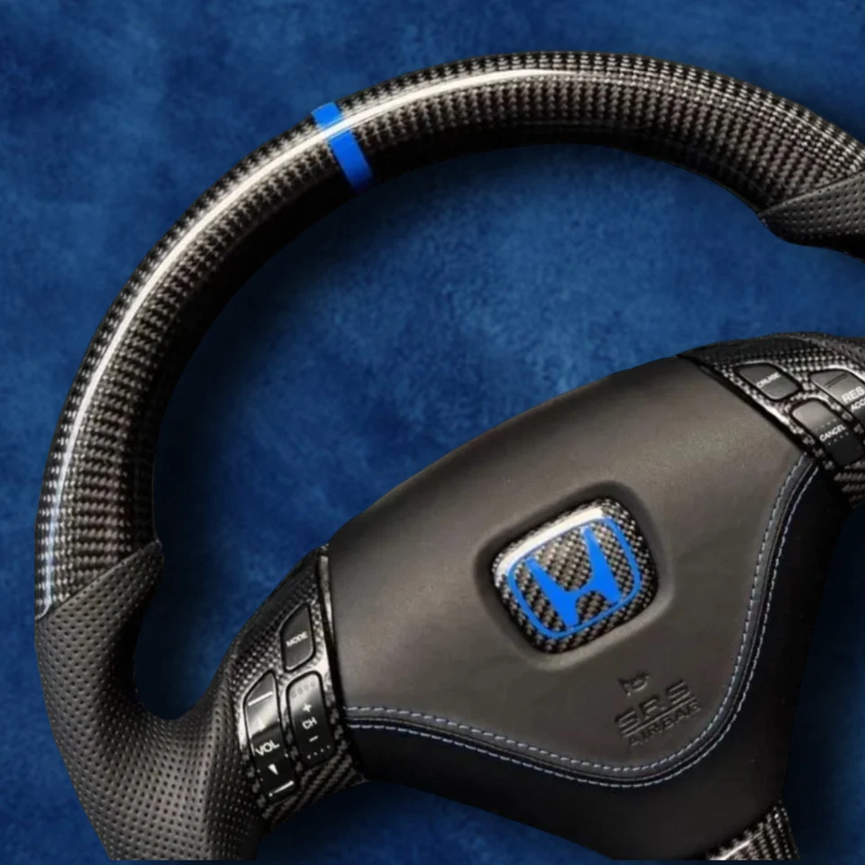 Honda Accord Real Carbon Fiber Custom Steering Wheel For (2003-2007) - Image 4 of 4