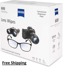 Pre-Moistened Lens Cleaning Wipes Eyeglass Glasses Screen Cleaner 600 Count