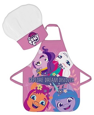 Mädchen Backschürze My Little Pony - Kinder 2tlg. Set Kochschürze + Kochmütze 