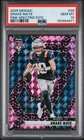 150964671 Drake Maye 2025 Panini Mosaic #28 Pink Spectris Prizm FOTL /13 PSA 10