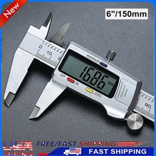 6" 150mm Digital Caliper Micrometer LCD Gauge Vernier Electronic Measuring Tool