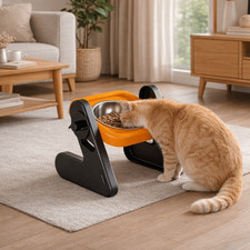 Stainless Steel Elevated Pet Bowl Dog Feeding Bowl  Water Bowl